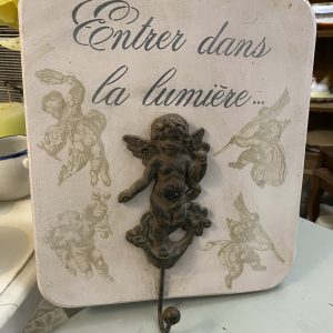 Porte chapeau ange en fonte