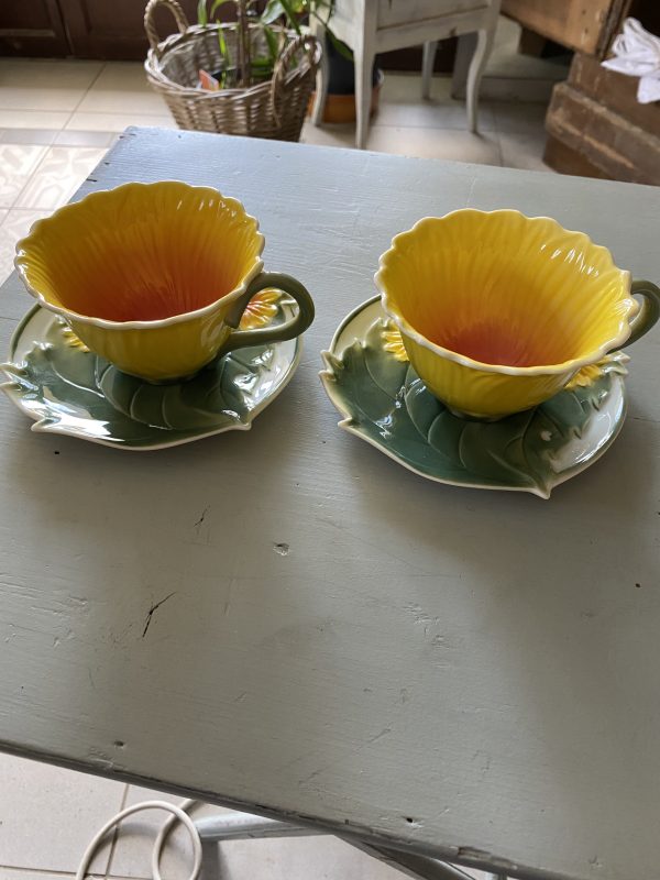 Tasses à thé fleur