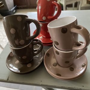 Service à café à pois