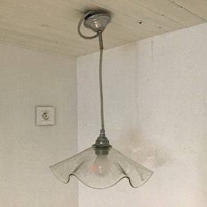 Plafonnier en verre épais