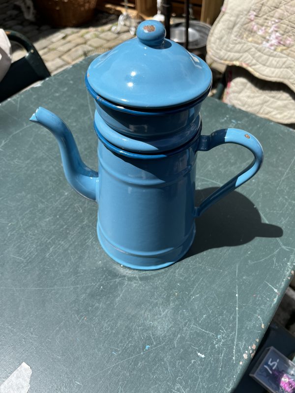 Cafetière bleue