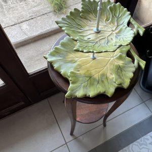 Feuilles présentoirs en céramique