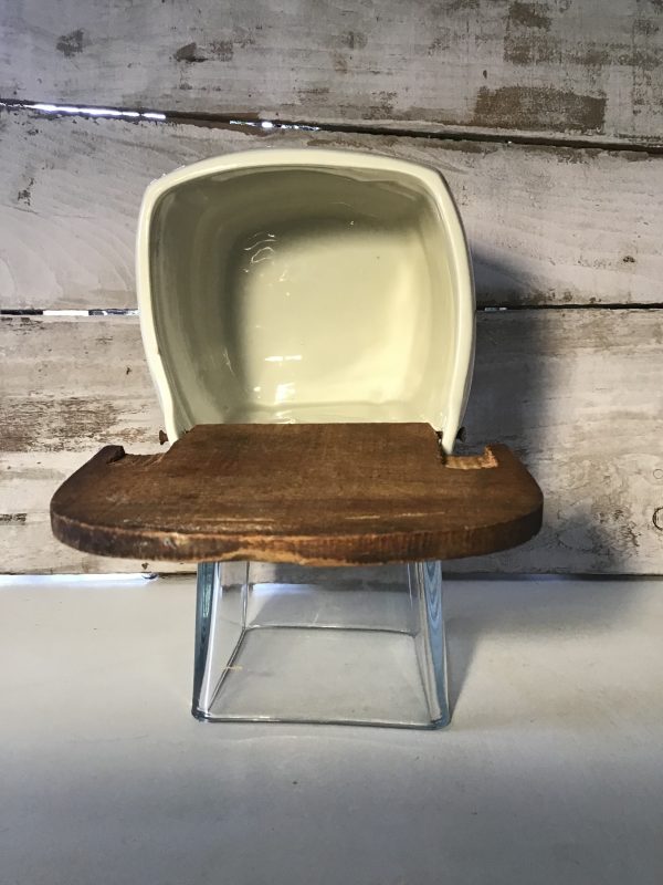 Ancienne boîte à sel en faïence – Image 3